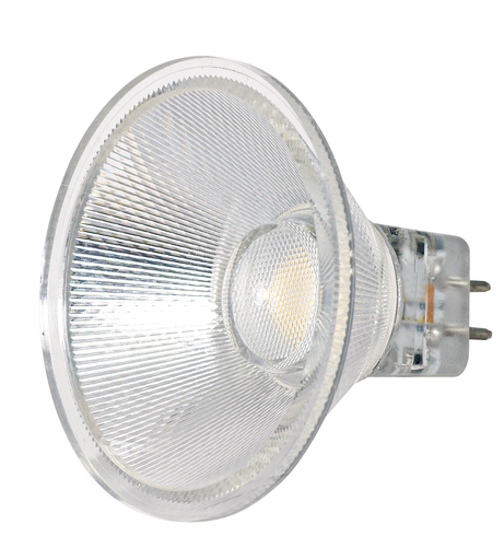 Product image for Satco S9552 3 Watt; LED MR16 LED; 3000K; 40 deg. Beam Angle; GU5.3 base; 12 Volt