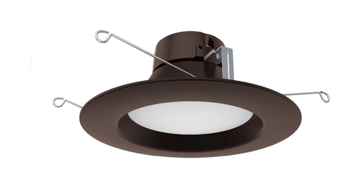 Product image for Satco S39848 10.5 watt LED Downlight Retrofit; 5"-6"; 3000K; 120 volts; Dimmable; Bronze Finish
