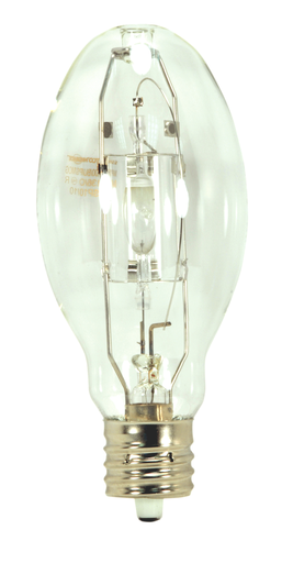 Product image for Satco S5881 200 Watt; Metal Halide HID; Mogul extended base; ED28; Clear; 65 CRI; 4200K