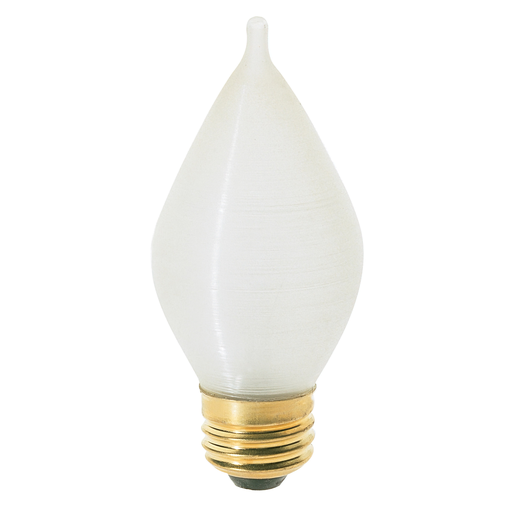 Product image for Satco S3414 40 Watt C15 Incandescent; Spun White; 4000 Average rated hours; 316 Lumens; Medium base; 120 Volt