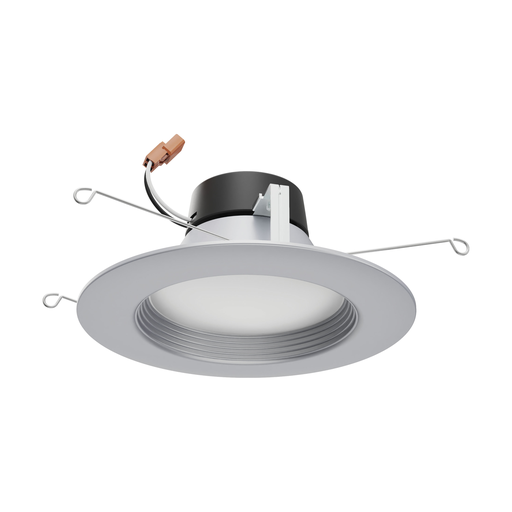Product image for Satco S11836 9 Watt; LED Downlight Retrofit; 5 Inch - 6 Inch; CCT Selectable; 120 volts; Dimmable; Brushed Nickel Finish