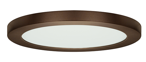 SAT S29652 25W 13" FLUSH MOUNT LED FIXTURE; 3000K; ROUND SHAPE; BRONZE FINISH; 120V