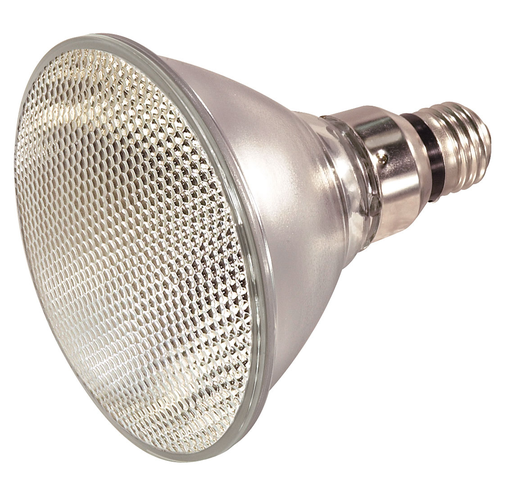 Product image for Satco S2325 120 Watt; Halogen; PAR38; Clear; 2500 Average rated Hours; 1600 Lumens; Medium Skirted base; 130 Volt