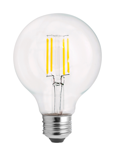 5.5 Watt G25 LED - Clear - Medium base - 2700K - 120 Volt - 2-Pack