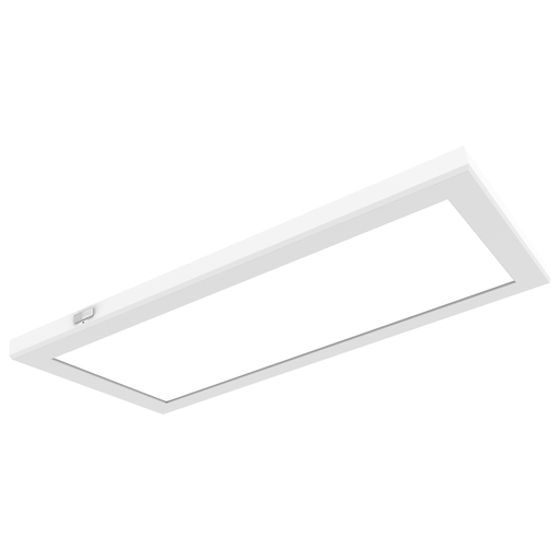 Product image for Satco|Nuvo 62-1773 BLINK® PRO+ 1'x2' Rectangular LED Surface Mount Downlight, 24W 120/277V, 1650-1900 Lumens, 5 CCT Selectable 2700K to 5000K, White Finish
