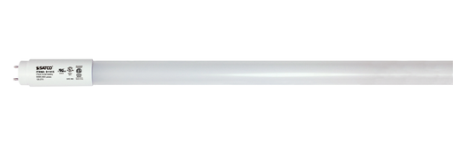 Product image for Satco S11915 18.5 Watt T8 LED; 3500K; Medium Bi Pin base; 50000 Average rated hours; 120-277 Volt; Type B; Ballast Bypass; Single or Double Ended Wiring