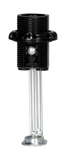 Product image for Satco 80/1304 Push-in Terminal; No Paper Liner; 3" Height; Full Threaded; Single Leg; 1/8 IP; Inside Extrusion; 3/4" Diameter; 75W; 125V