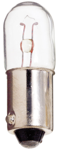 Product image for Satco S6912 0.95 Watt miniature; T3 1/4; 3000 Average rated hours; Miniature Bayonet base; 6.3 Volt