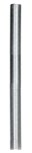 Product image for Satco 90/1023 1/8 IP Steel Nipple; Zinc Plated; 4-1/4" Length; 3/8" Wide