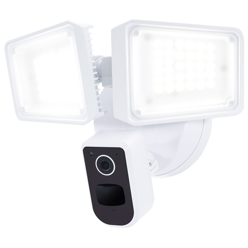 65-920 - Rectangular Security Light W/ Camera, White
