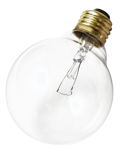 Product image for Satco S3652 40 Watt G30 Incandescent; Clear; 2500 Average rated hours; 340 Lumens; Medium base; 120 Volt