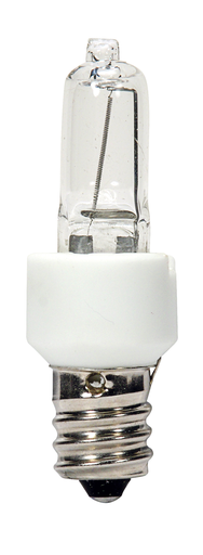 Product image for Satco S4480 20W Halogen / Excel; T3; Clear; 3000 Average rated hours; 200 Lumens; Candelabra base; 120 Volt