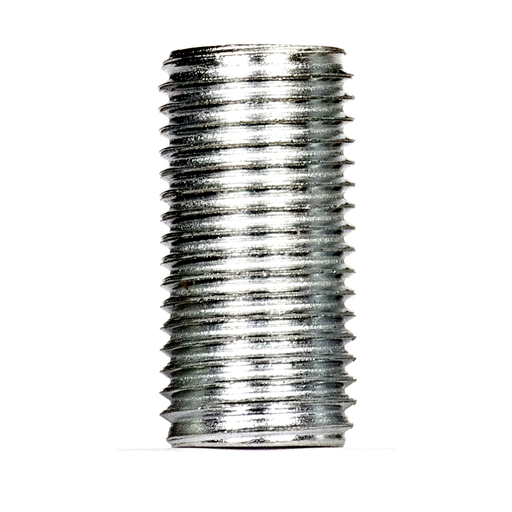 Product image for Satco 90/297 1/4 IP Steel Nipple; Zinc Plated; 1" Length; 1/2" Wide