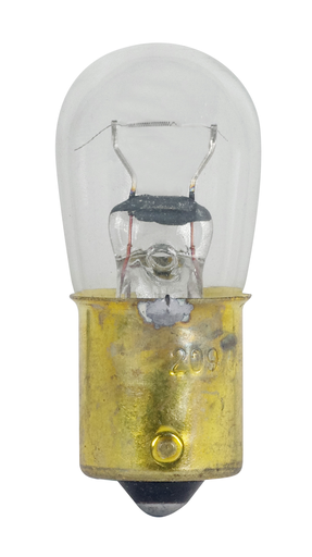 Product image for Satco S7036 12.8 Watt miniature; B6; 500 Average rated hours; Bayonet Single Contact Base; 12.8 Volt