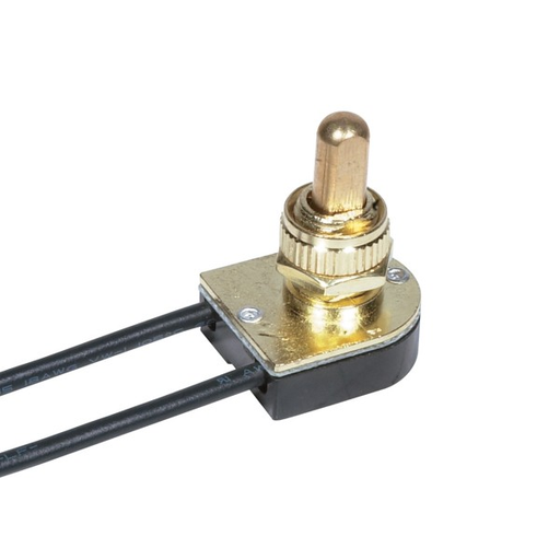 Product image for SAT 80/1124 BRASS FINPUSH ON/OFF SWITCH 6IN