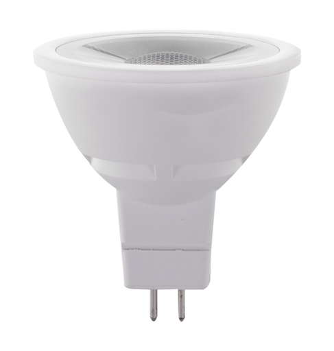 Product image for Satco S21742 7 Watt MR16 LED; GU5.3 base; 3000K; 12 Volt; 40 deg. Beam Angle; 2-Card