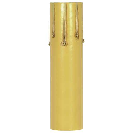 Product image for Satco 80/1456 Drip Paper Candle Cover; Ivory Finish; 1-3/16" Inside Diameter; 1-1/4" Outside Diameter; 4" Height