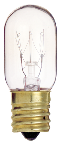 15 Watt T7 Incandescent - Clear - 2500 Average rated hours - 95 Lumens - Intermediate base - 130 Volt