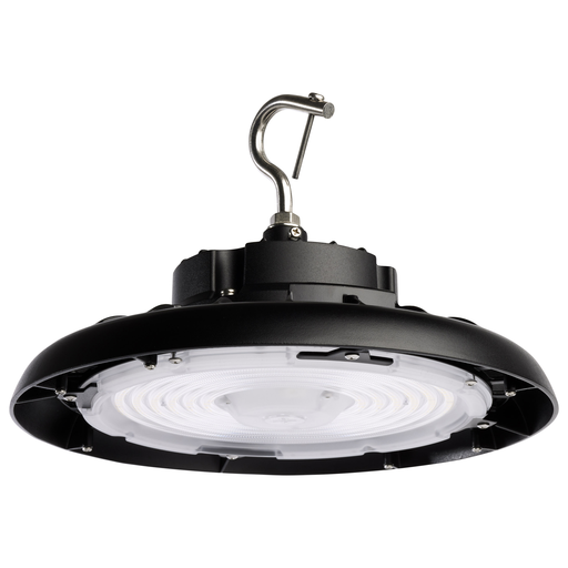 65/770R2 - LED UFO HIGHBAY CCT & WATT ADJ Wattage 80W/100W/120W and CCT Selectable 3K/4K/5K LED UFO High Bay; 100-277 Volt; Black Finish