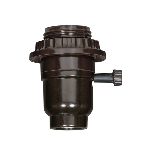 Product image for Satco 80/1069 3 Terminal 2 Circuit Turn Knob,1/8 IP Cap with Metal Bushing