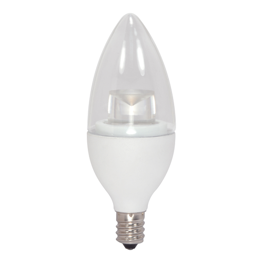 Product image for Satco S8952 4.5 Watt; B11 LED; 3000K; Candelabra base; 120 Volt