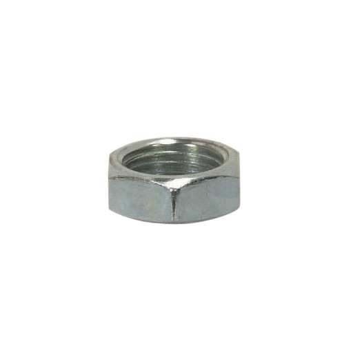 Product image for Satco 90/1648 Steel Locknut; 1/8 IP; 1/2" Hexagon; 3/16" Thick; Unfinished
