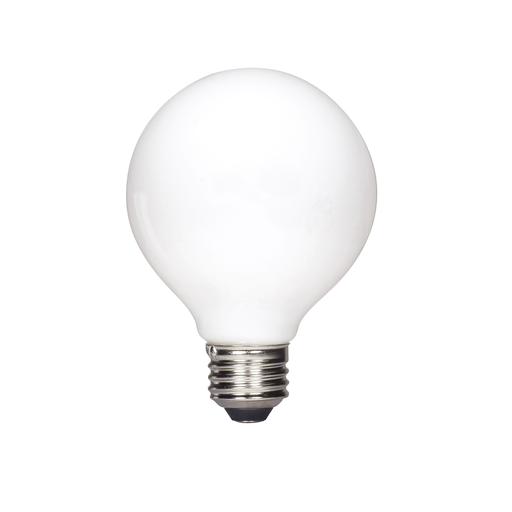 Product image for Satco S21738 4.5 Watt G25 LED; White; Medium base; 2700K; 120 Volt; 2-Pack