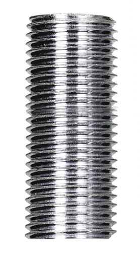 Product image for Satco 90/1021 1/8 IP Steel Nipple; Zinc Plated; 7/8" Length; 3/8" Wide