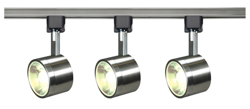 Product image for Satco TK407 Track Lighting Kit - 12W LED - 3000K - 4 foot Track - 36 degree - Round shape - Brushed Nickel finish