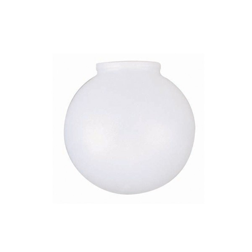 Product image for Satco 50/172 Poly Globe Shade; 10 in.; Diameter; 4 in.; Lip Fitter
