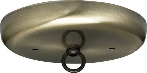 Product image for Satco 90/892 Contemporary Canopy Kit; Antique Brass Finish; 5" Diameter; 7/16" Center Hole; 2-8/32 Bar Holes; Includes Hardware; 10lbs Max