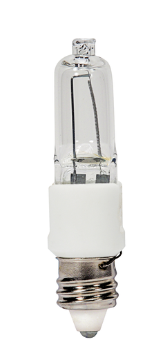 Product image for Satco S4488 60W Halogen / Excel; T3; Clear; 3000 Average rated hours; 960 Lumens; Mini Candelabra base; 120 Volt