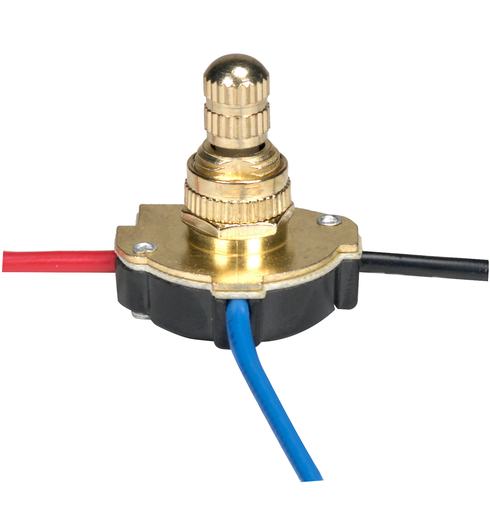 Product image for SATCO 80/1136 250 Volt 6 Amp 3/8 Inch 3-Way 4-Position Metal Rotary Switch