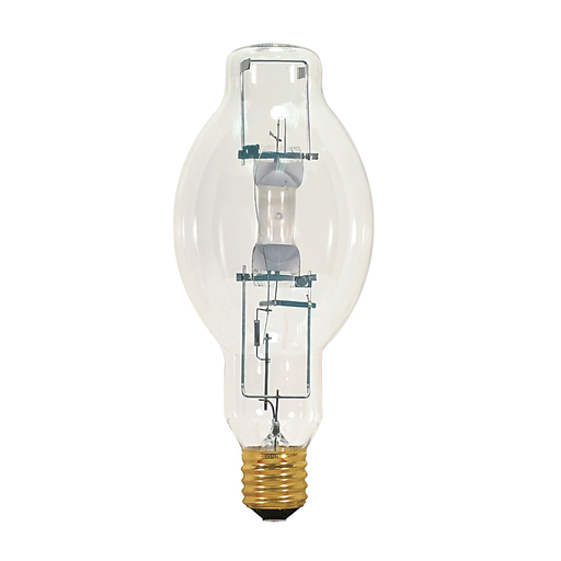 Product image for Satco S4391 1000W Metal Halide HID; Mogul base; BT37; Clear; 65 CRI; 4000K
