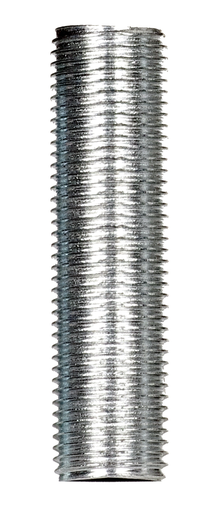 Product image for Satco 90/294 1/8 IP Steel Nipple; Zinc Plated; 4" Length; 3/8" Wide