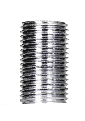 Product image for Satco 90/282 1/8 IP Steel Nipple; Zinc Plated; 3/4" Length; 3/8" Wide