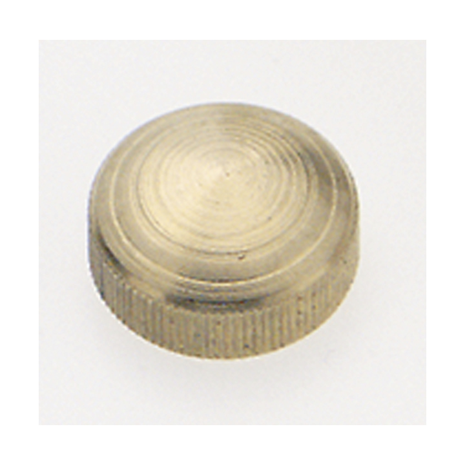 Product image for Satco 90/551 Brass Lock-Up Cap; 1/8 IP; 9/16" Diameter; 1/4" Height; Burnished And Lacquered