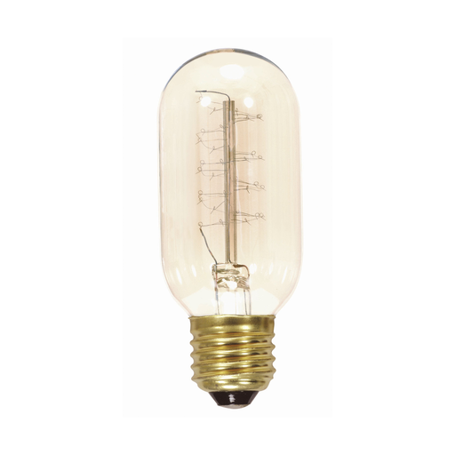40 Watt T14 Incandescent - Clear - 3000 Average rated hours - 160 Lumens - Medium base - 120 Volt