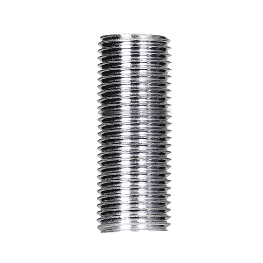Product image for Satco 90/283 1/8 IP Steel Nipple; Zinc Plated; 1" Length; 3/8" Wide