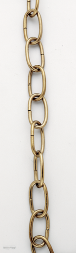 Product image for Satco S70/570 8 Gauge Chain; Antique Brass Finish; 1 Yard Length