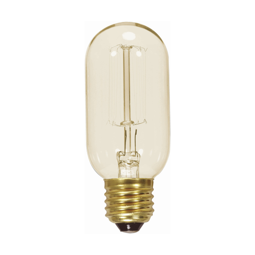 Product image for Satco S2417 40 Watt T14 Incandescent; Clear; 3000 Average rated hours; 160 Lumens; Medium base; 120 Volt