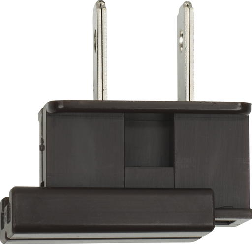 Product image for Satco 90/715 Slide Plug; Polarized; 18/2-SPT-1; 8A-125V; Brown Finish
