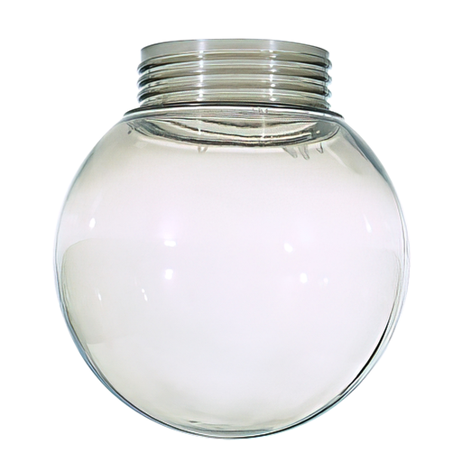 Product image for Satco 50/728 Lexan Smoke Ball; 3-11/64 in.; Screw Fitter; 6 in.; Diameter