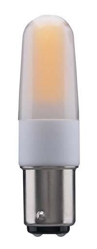 Product image for Satco S11217 4 Watt; LED; 5000K; Frosted; Double Contact Bayonet base; 120-130 Volt