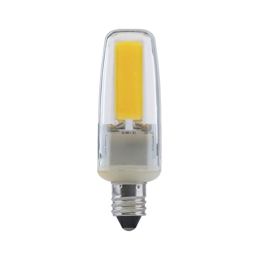 Product image for Satco S28685 4 Watt; LED; 5000K; Clear; Mini Candelabra base; 120-130 Volt