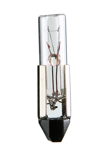 Product image for Satco S7836 0.84 Watt; Miniature; T2; Clear; 15000 Average rated hours; Telephone slide base; 6 Volt