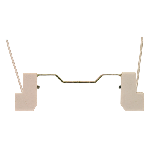 Product image for Satco 90/1077 118mm Double Ended Porcelain Halogen Socket; R7S Base; 9" Leads; 1-5/8" Height; 5-5/8" Width; 1000W; 250V