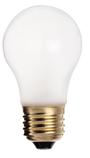 Product image for Satco S6811 40 Watt A15 Incandescent; Frost; 2500 Average rated hours; 280 Lumens; Medium base; 130 Volt; Teflon Shatter Proof