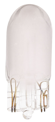 Product image for Satco S6977 7.5 Watt miniature; T3 1/4; Frost; 10000 Average rated hours; 65 Lumens; Mini Wedge base; 24 Volt