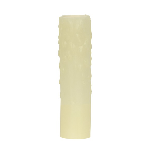 80/1973 - Bee's Drip (Bee's Wax) Candelabra Base - Ivory Finish - 7/8" Inside Diameter - 1-5/32" Outside Diameter - 40W Max - 4" Height